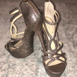 Jessica Simpson Rhinestone platform heels